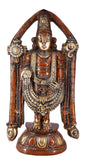 White Whale Lord Tirupati Balaji/Sri Venkateswara Brass Statue Religious Strength God Sculpture Idol - 24 Inches