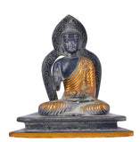 White Whale Brass Buddha Statue Blessing Murti for Home Decor Entrance Office Table Living Room Meditation Luck Gift Feng Shui Home Décor