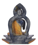 White Whale Brass Buddha Statue Blessing Murti for Home Decor Entrance Office Table Living Room Meditation Luck Gift Feng Shui Home Décor