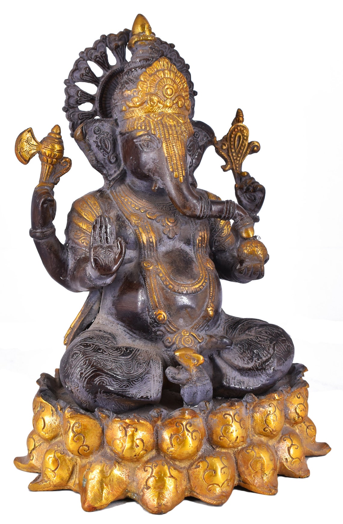 Large Ganesha Statue Lord Ganesh Idol Resin Ganesha Figurine Good Luck God  Gift | eBay