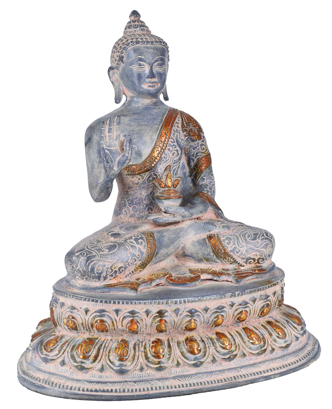 White Whale Brass Buddha Statue Blessing Murti for Home Decor Entrance –  Whitewhale