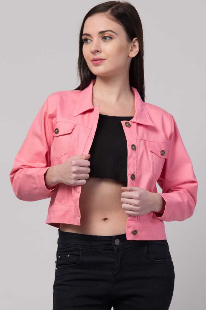 Buy SHOW OFF Women's Mauve Solid Denim Jacket Online at Best Prices in India  - JioMart.