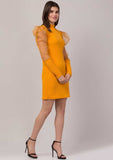 Whitewhale Women Bodycon Mustard Dress