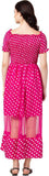 Whitewhale Women Fit and Flare Pink Dress