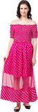 Whitewhale Women Fit and Flare Pink Dress