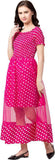 Whitewhale Women Fit and Flare Pink Dress