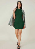 Whitewhale Women Bodycon Dark Green Dress