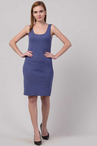 Whitewhale Women Bodycon Blue Dress