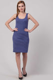 Whitewhale Women Bodycon Blue Dress