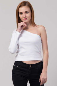 Whitewhale Casual Regular Sleeves Solid Women White Top