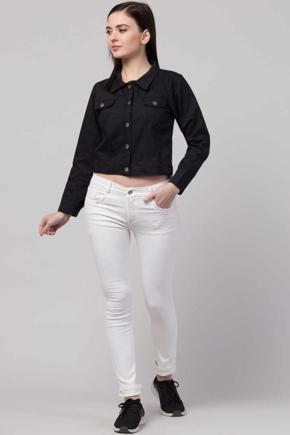 ygqzm Spring Autumn Korean Women Denim Jacket Slim Short Jeans Jacket  Casual Female Outwear (Color : black-Colorful terrazzo3, Size : 2X-Large)  price in UAE | Amazon UAE | kanbkam