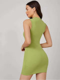 Whitewhale Women Bodycon Green Dress