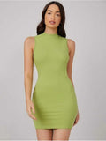 Whitewhale Women Bodycon Green Dress