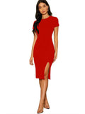 Whitewhale Women Bodycon Red Dress