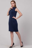 Whitewhale Women Bodycon Navy Blue Dress