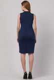 Whitewhale Women Bodycon Navy Blue Dress