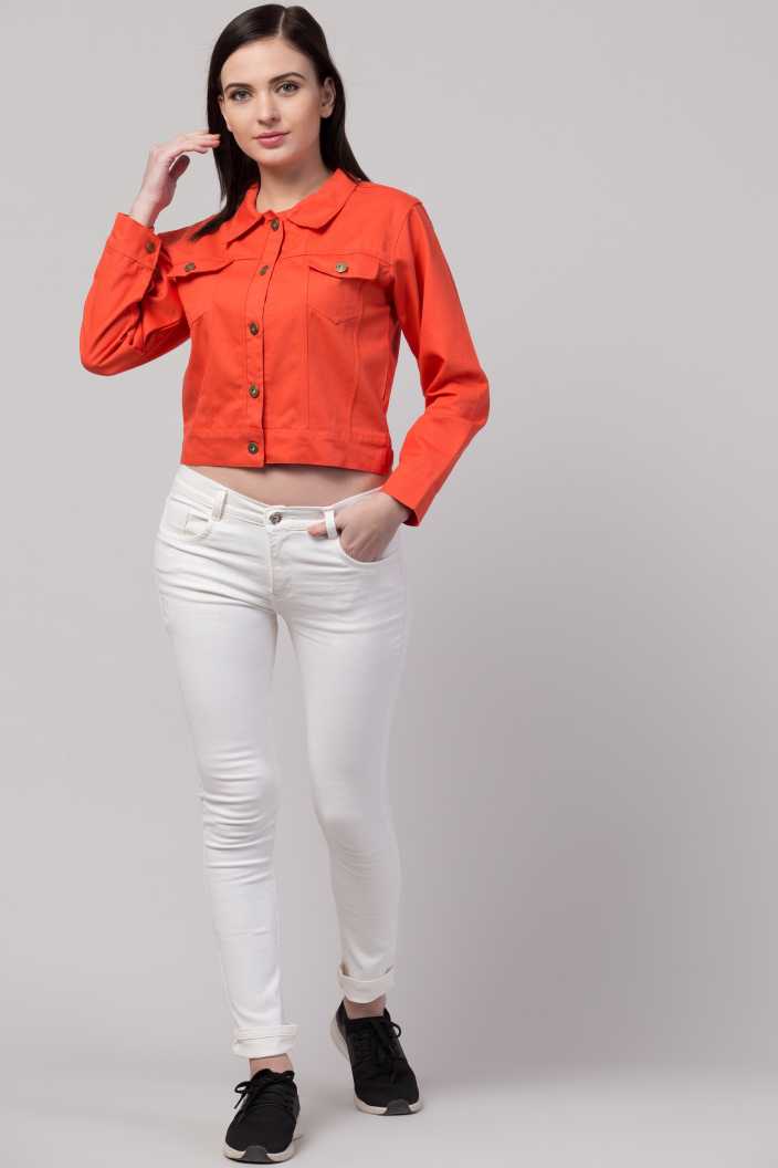 Buy Orange Jackets & Coats for Women by LEE COOPER Online | Ajio.com