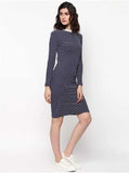 Whitewhale Women Bodycon Dark Blue Dress