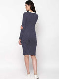 Whitewhale Women Bodycon Dark Blue Dress