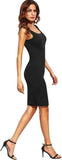 Whitewhale Women Bodycon Black Dress