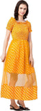 Whitewhale Women Fit and Flare Yellow Dress