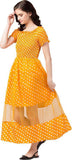 Whitewhale Women Fit and Flare Yellow Dress