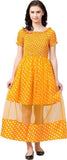 Whitewhale Women Fit and Flare Yellow Dress