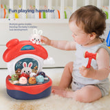 White Whale Baby Early Education Toy Children Cartoon Electric Lighting Music Whack-A-Mole Game Montessori Game Machine Interactive Toy